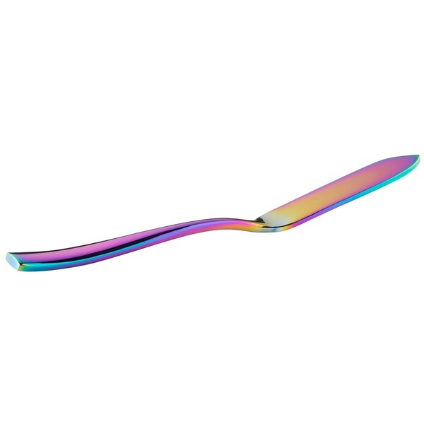 Bon Chef Manhattan, Butter Knife, Mirror Finish, 18/10, 6.63" - Rainbow , set of 12 S3010RB - main